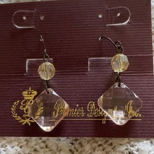 Premier designs tinted clear earrings